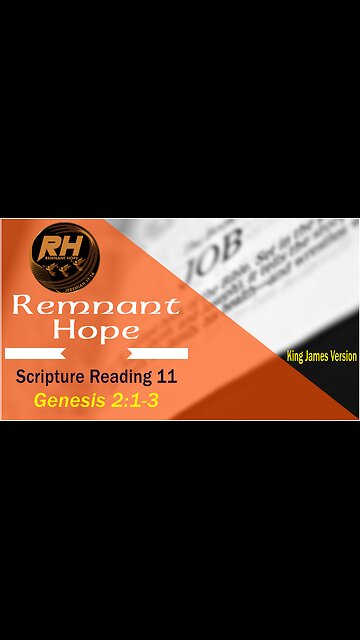 Scripture Reading 11: Genesis 2:1-3 - The Seventh Day - #Bible #bibleshorts #kjv