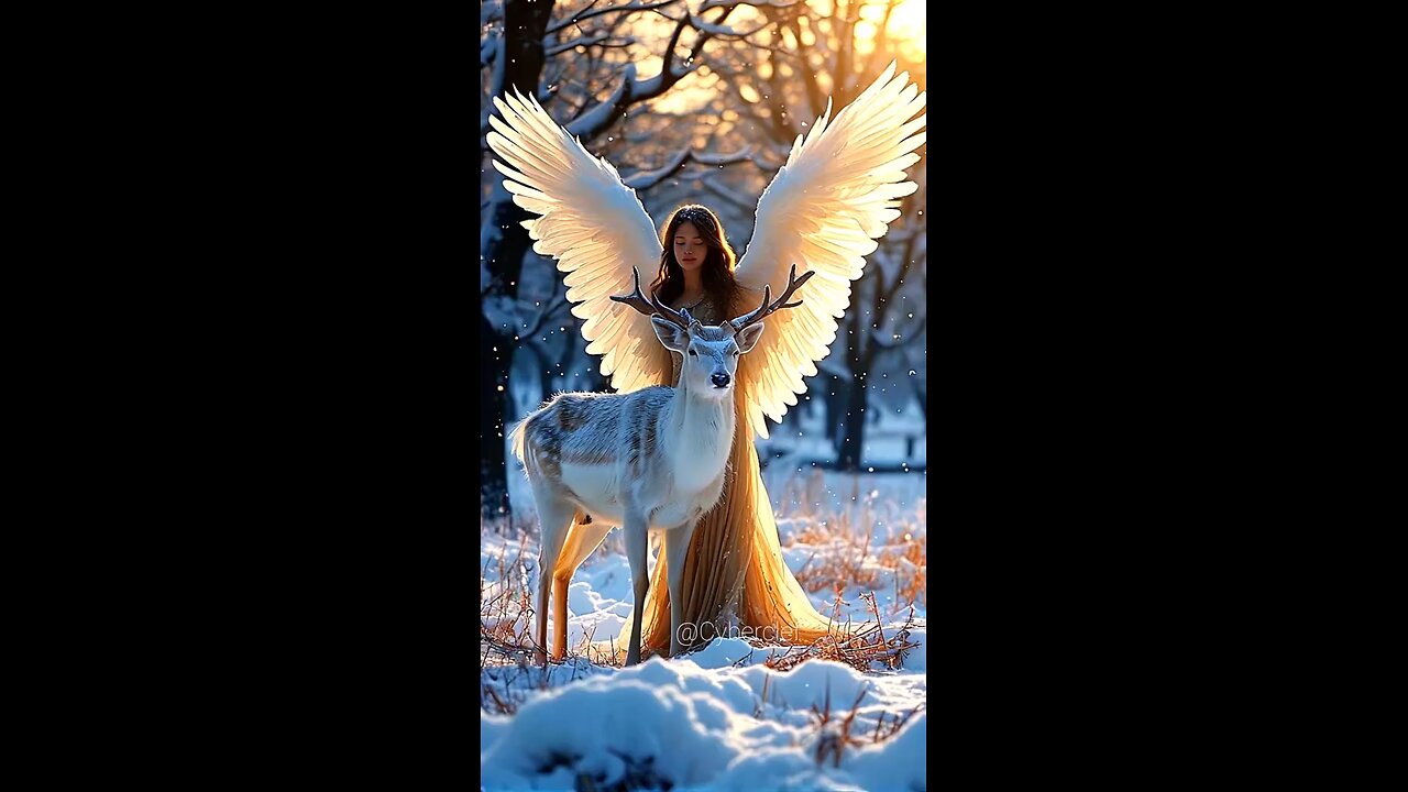 Fairytale fantasy, Beautiful creatures, Winter scenes