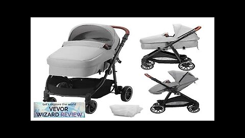 VEVOR Standard Baby Stroller Infant Toddler Stroller with Bassinet 3rd-Gear Adjustable Review