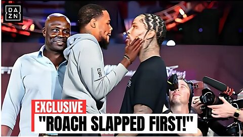 "CHAOS ERUPTS As Lamont Roach SLAPS Gervonta Davis During INTENSE Face-Off!"