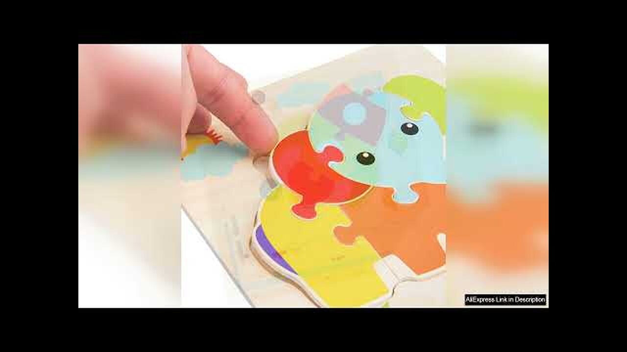 Baby Wooden 3D Puzzles Tangram Shapes Learning Educational Cartoon ...