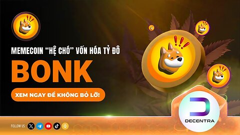 BONK là gì ? Memecoin “hệ chó” vốn hóa tỷ đô trên layer 1 Solana | Decentra Global