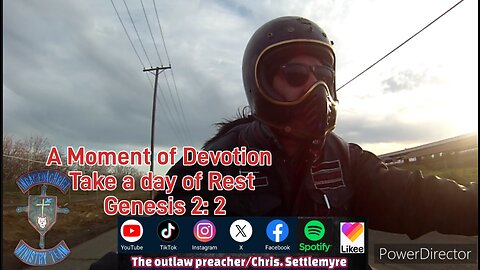 A Moment of Devotion Take a day of Rest Genesis 2: 2