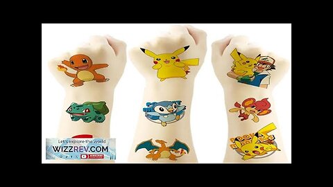 20Pcs Pokemon Pikachu Tattoo Stickers Waterproof Anime Sticker Action Figure Toys Cartoon Review