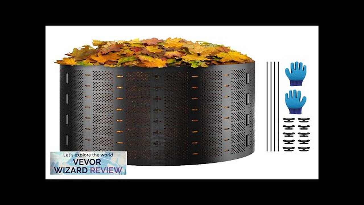 VEVOR Compost Bin 220 Gallon Outdoor Expandable Composter Easy to Setup Review