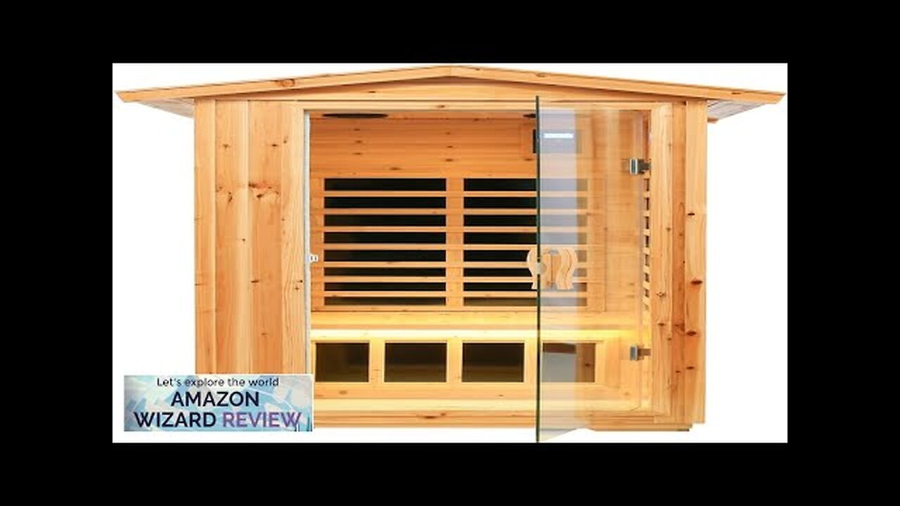 LTCCDSS Outdoor Far Infrared Sauna 1 Person Canadian Hemlock Withstand Outdoor Temp Review