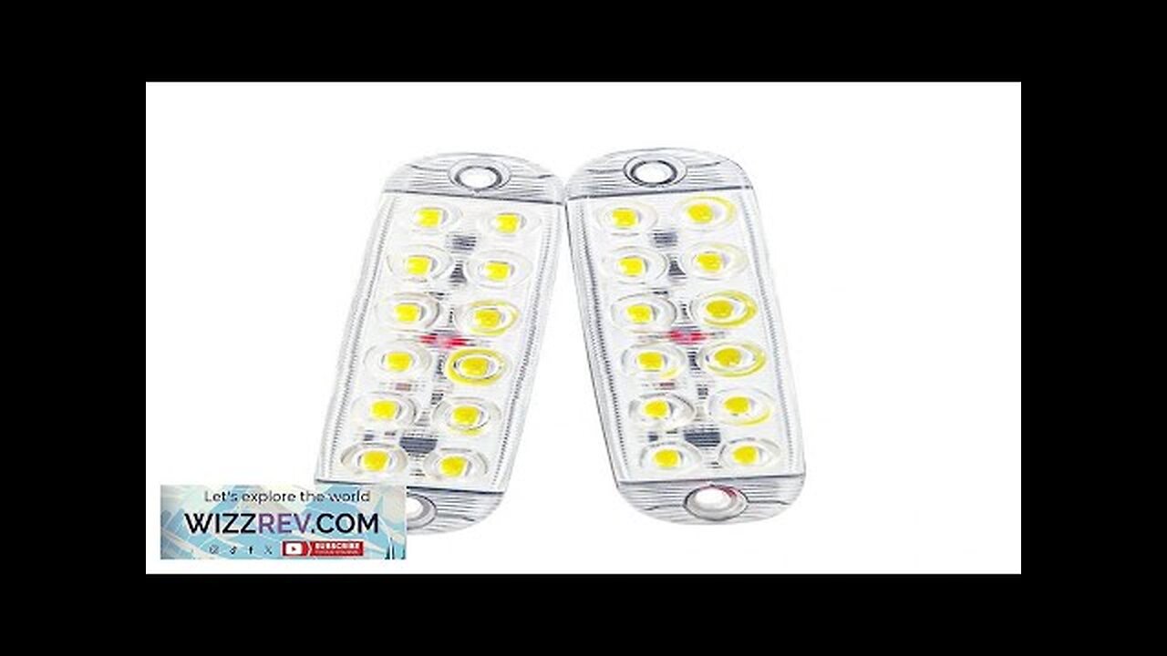 A Pair Of 12LEDs High-Bright Truck LED Flash DC 12-80V Warning Lights Review