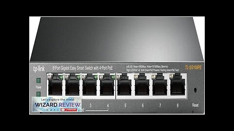 TP-Link TL-SG108PE 8 Port Gigabit PoE Switch Easy Smart Managed 4 PoE+ Review