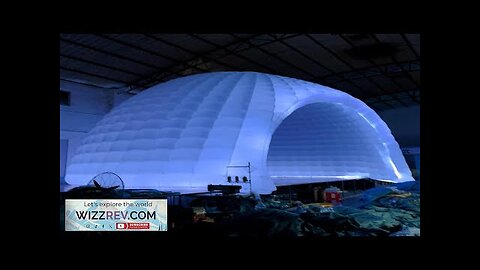 Striking Inflatable Igloo Dome Tent with Led Strips & Big Opening Outdoor Review