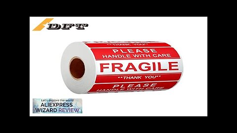 100PCS Fragile Stickers The Goods Please Handle With Care Warning Labels DIY Review