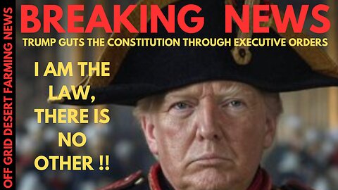 BREAKING NEWS !! TRUMP DISMANTING THE US GOVERNMENT IN RECORD TIME.. DECLARES HIMSELF KING & THE LAW