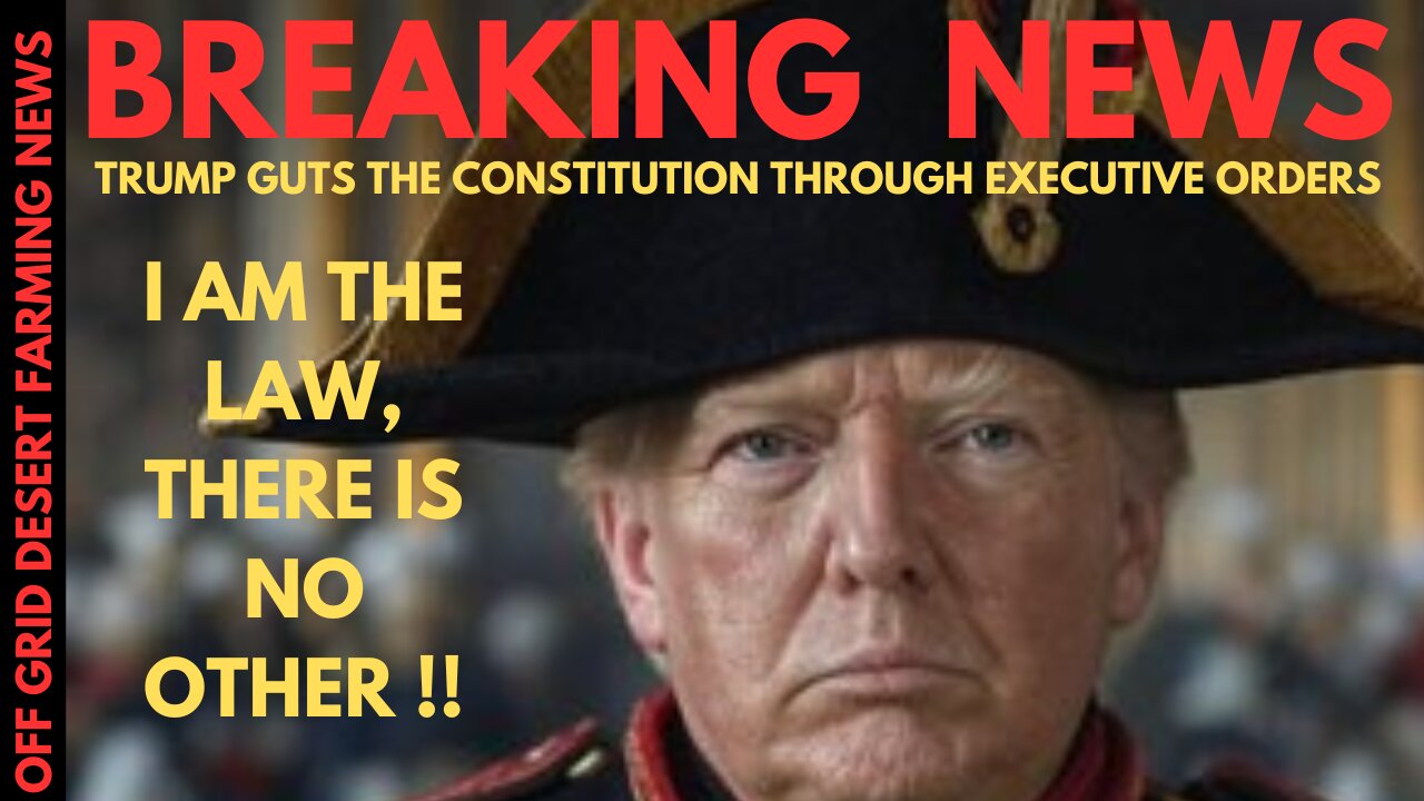 BREAKING NEWS !! TRUMP DISMANTING THE US GOVERNMENT IN RECORD TIME.. DECLARES HIMSELF KING & THE LAW