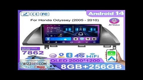 Android 14 For Honda Odyssey 2005 2010 Car Radio Multimedia Player Review