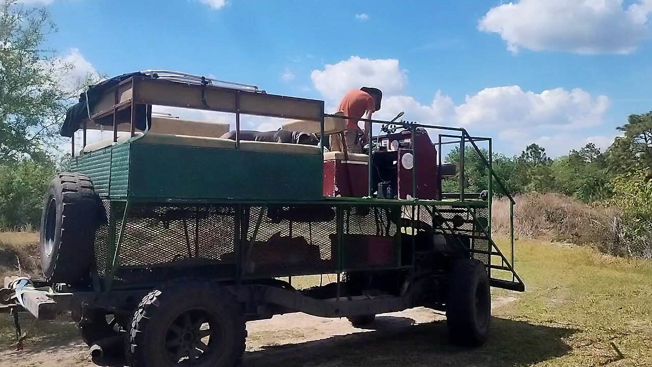 Taking Shelby the Pitsky and Blu the Great Dane to the beach on the Chevy 1500 Swamp buggy Florida 4wd