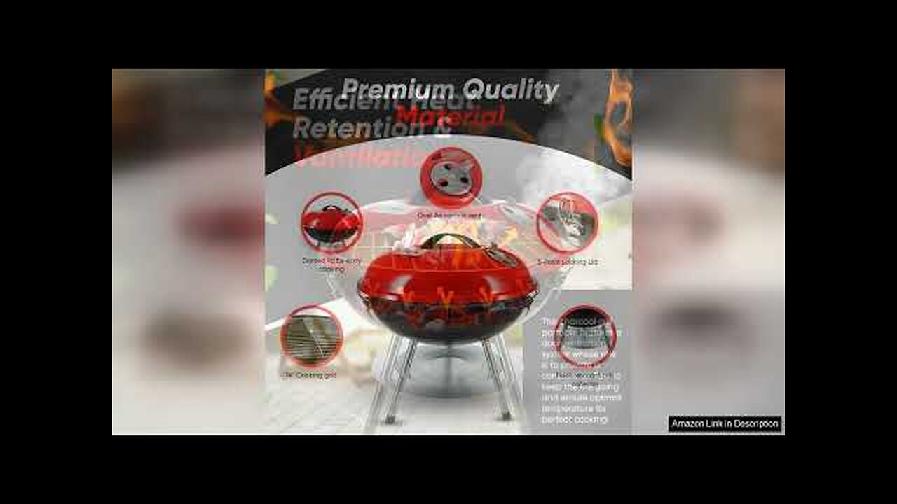 Gas One – 14-inch Portable Barbecue Grill with 3-Point Locking Lid for Review