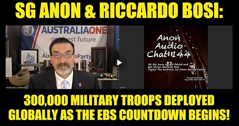 SG Anon & Riccardo Bosi: 300,000 Military Troops Deployed Globally as the EBS Countdown Begins!