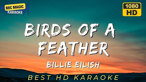 BIRDS OF A FEATHER - BILLIE EILISH - BEST HD KARAOKE