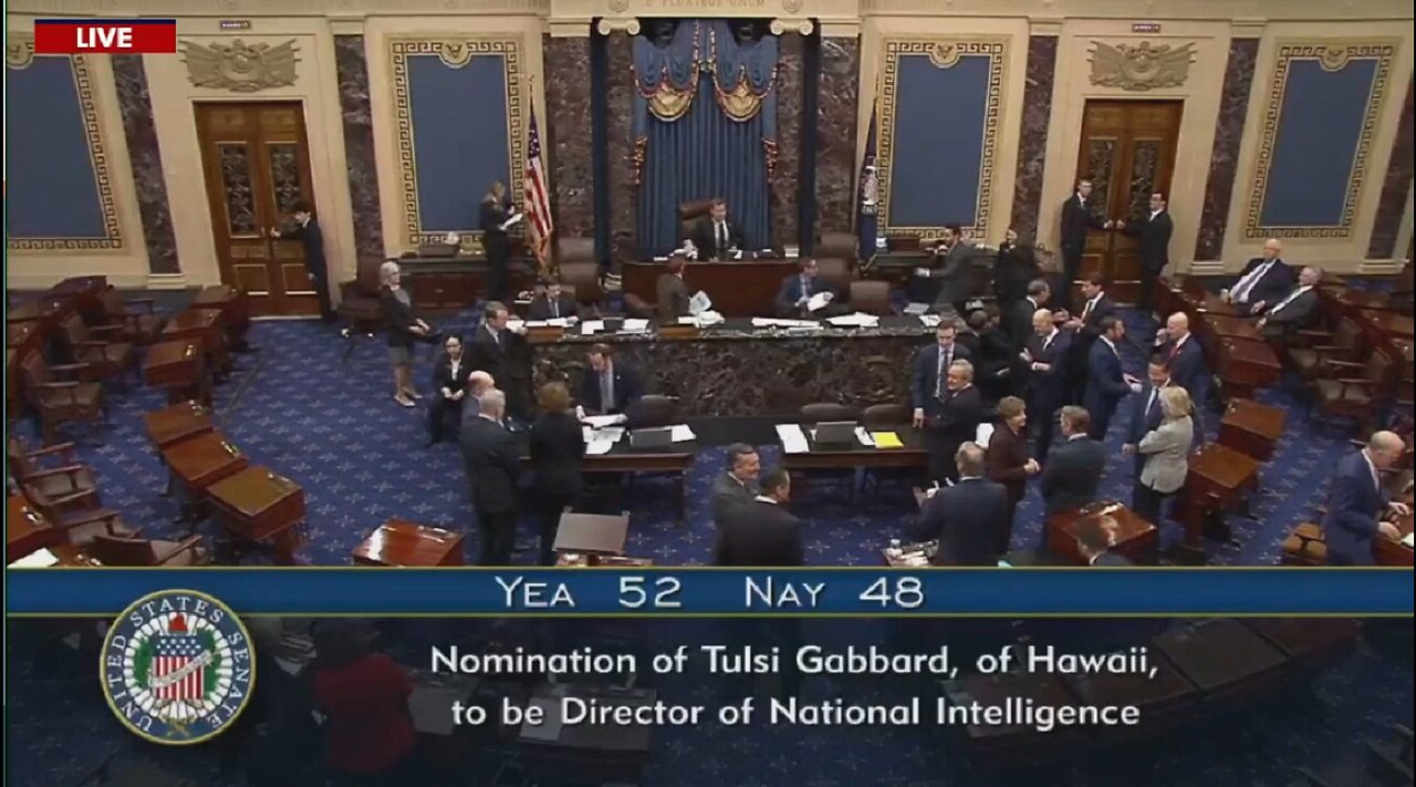 Tulsi Gabbard confirmed by Senate as National Intelligence director