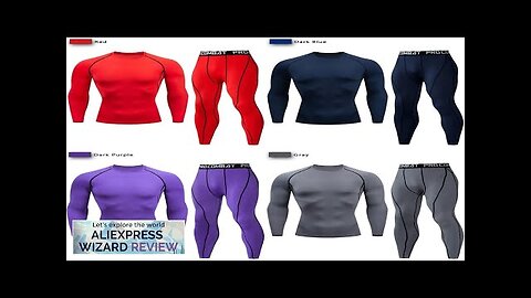 2pcs Men's Compression Sportswear Suit GYM Tight Sports Yoga Sets Workout Jogging Review