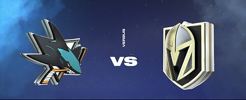 Sharks @ Golden Knights NHL 24. EA Sports.