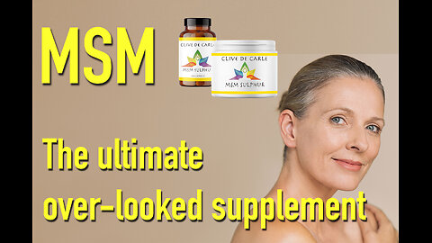 MSM Sulphur - the ULTIMATE over-looked supplement!