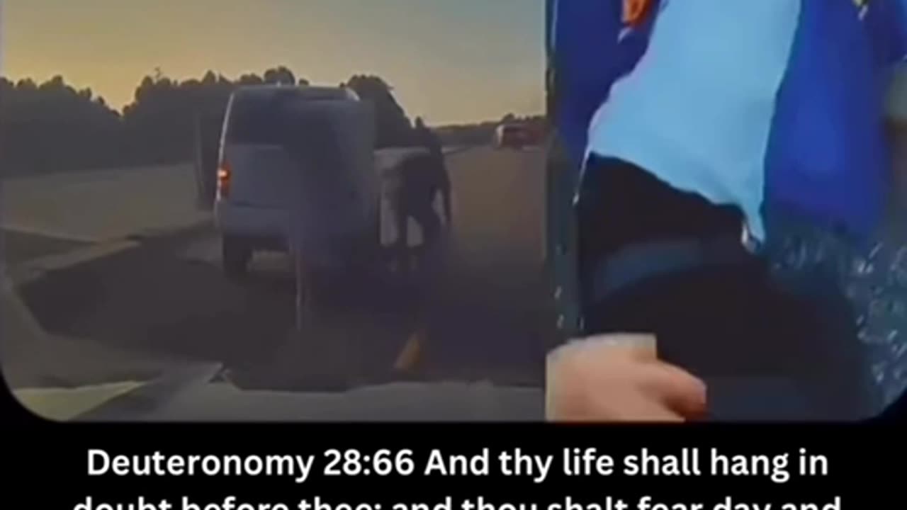 White cop shoots Black man who was trying to get his own hat off the freeway!