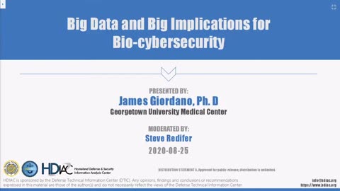 DoDIAC Webinar - Big Data and Big Implications for Bio-cybersecurity