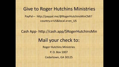 Roger Hutchins Ministries