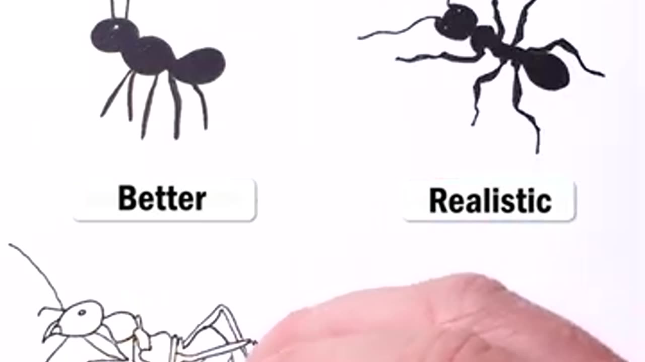 How to Draw - Easy Ant Art & 3D Hair Drawing Realistic Trick