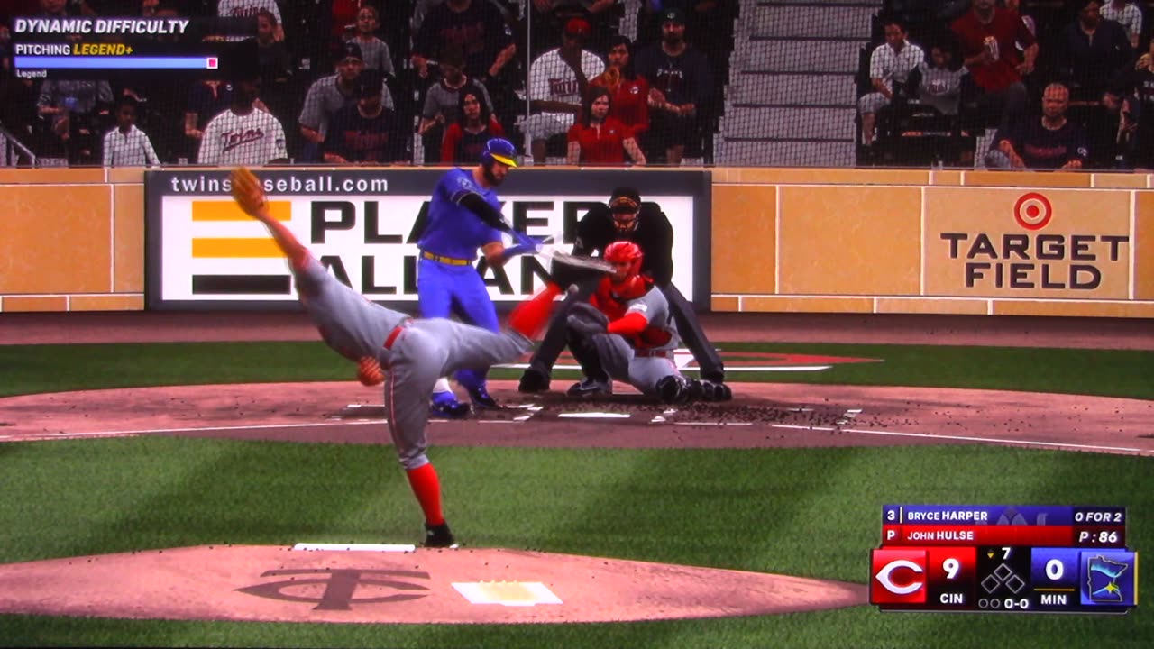 MLB The Show: Cincinnati Reds vs Minnesota Twins (S9 G105 No Hitter)