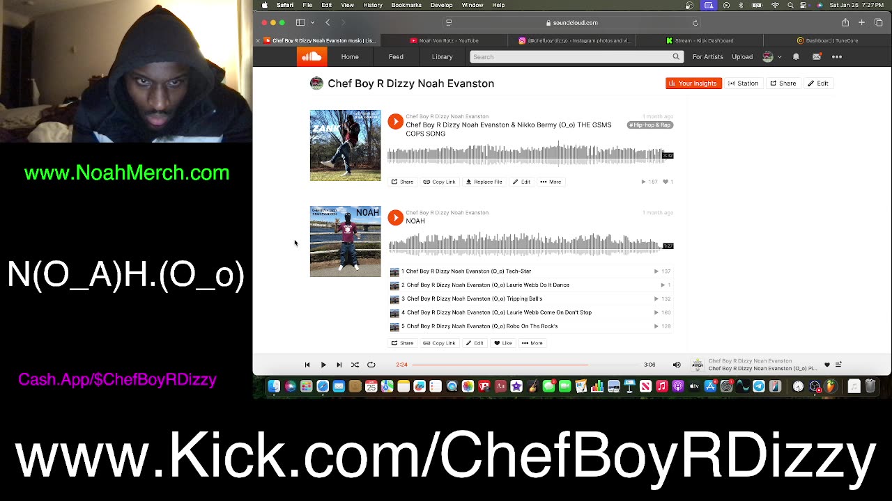 Chef Boy R Dizzy VLOG: @KickStreaming (O_o) #January #25 #2025 (O_o) www.Kick.com/ChefBoyRDizzy