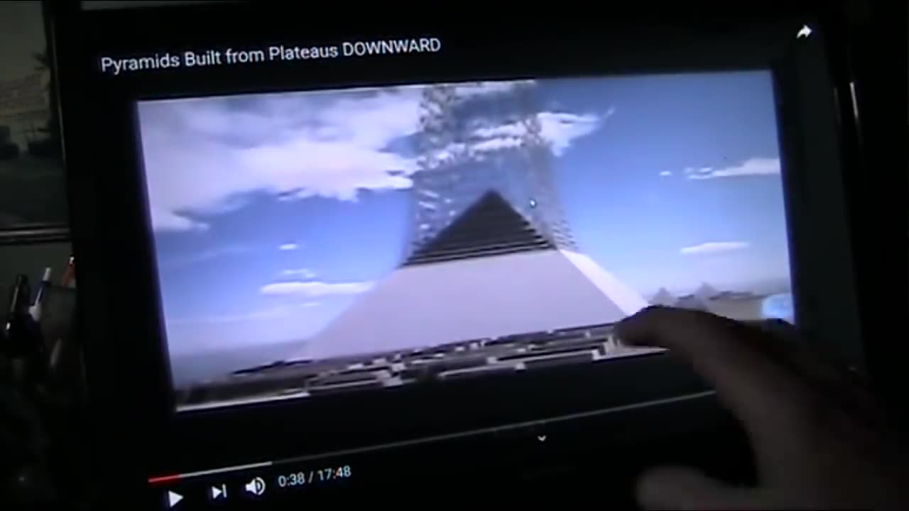 Proof Pyramids Built Down in Old Map