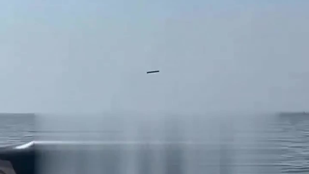 Fishermen caught 2 missiles passing near them in the Caspian Sea