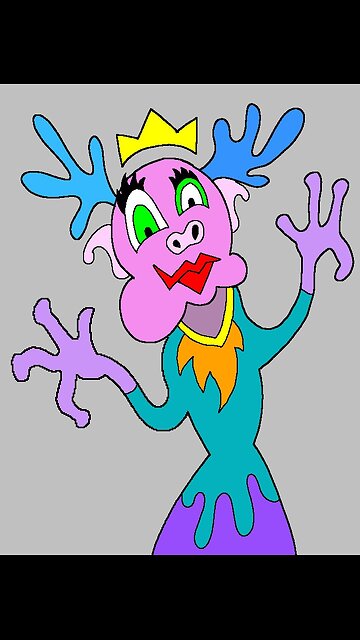 Moose Piggy digital drawing timelapse