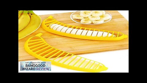 Banana Slicer Banana Cutter Chopper Fruit Salad Sundaes Chopper Kitchen Fruit Tool Review