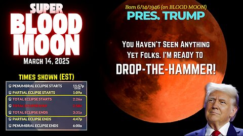 DavidXRPLion TRUMP BLOOD MOON = BLOODBATH? IT'S A BIG SURPRISE (Must Watch) Trump News