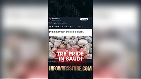 Leftists Should Try Pride Month in Saudi Arabia - Alex Jones on X