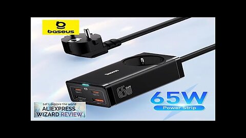 Baseus 65W GaN Charger Power Strip 4 ports Desktop Adapter Fast Charging Review