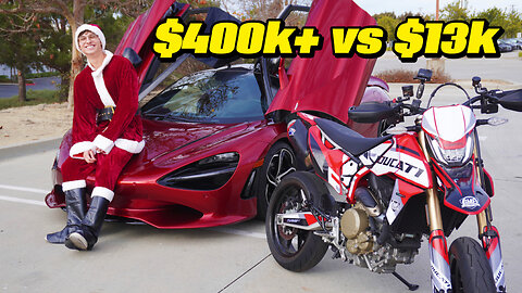 $400k+ Supercar vs $13k Motorcycle - What's More Fun?