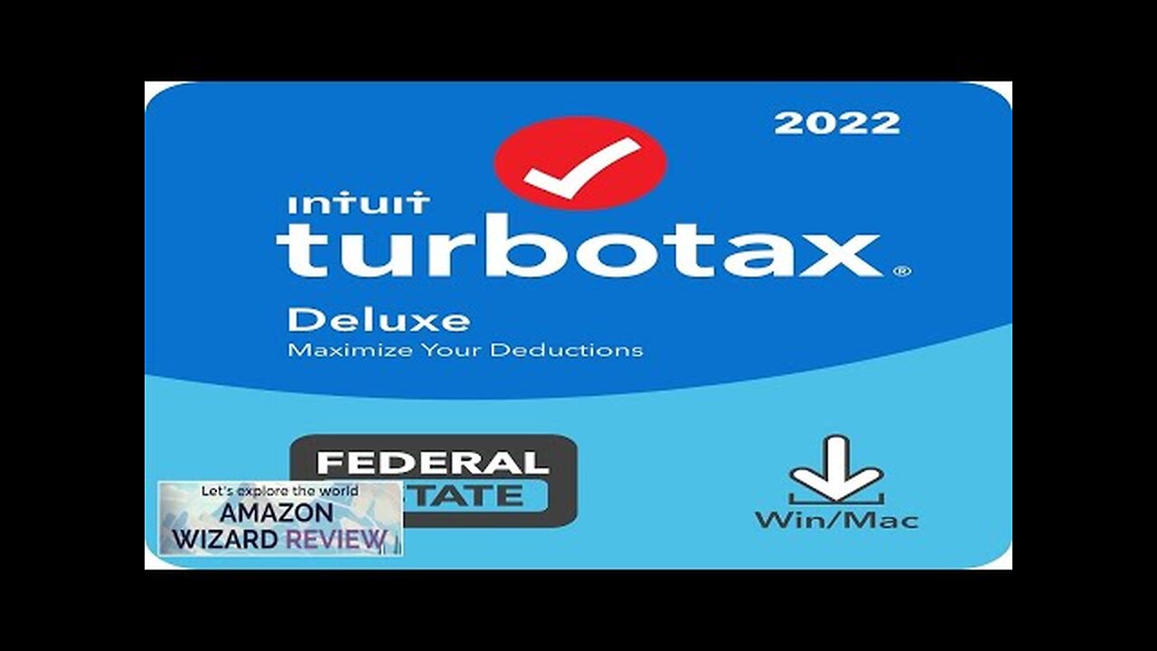 Old Version TurboTax Deluxe 2022 Tax Software Federal and State Tax Return Review