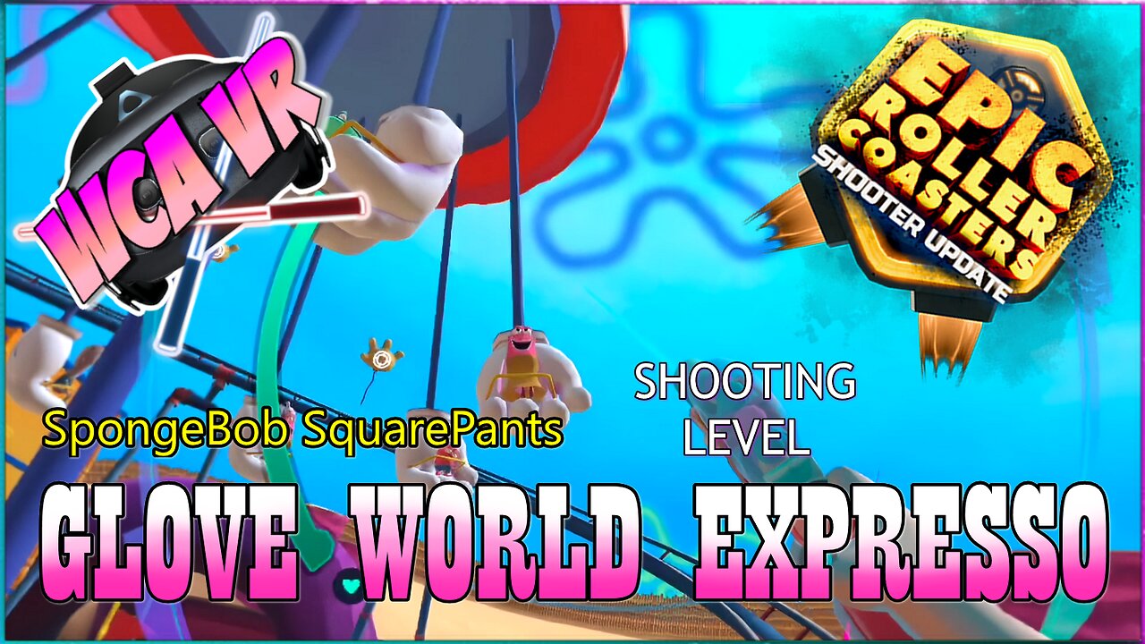 Glove World Expresso - SHOOTING MODE! | Epic Roller Coasters | SpongeBob SquarePants DLC