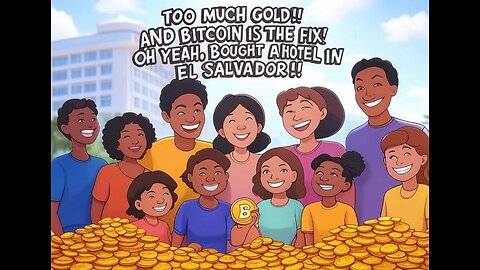 TOO MUCH GOLD!! AND BITCOIN IS THE FIX! OH YEAH, BOUGHT A HOTEL IN EL SALVADOR!!