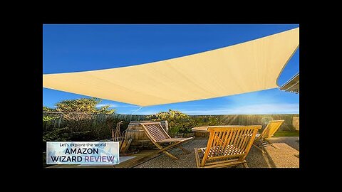 Artpuch 12'x12' Sand Sun Shade Sail Curved Commercial Outdoor Shade Cover Cream Review