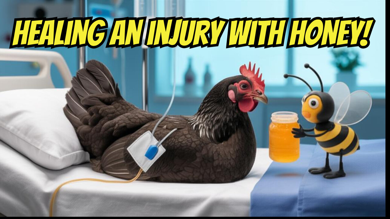 Healing A Wounded Hen With Raw Organic Honey