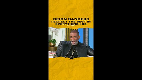 @deionsanders I expect the best in everything I do