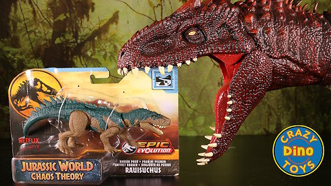 Jurassic World Chaos Theory Danger Pack Rauisuchus Unboxed 2025 T-Rex Dinosaur Battles @netflix