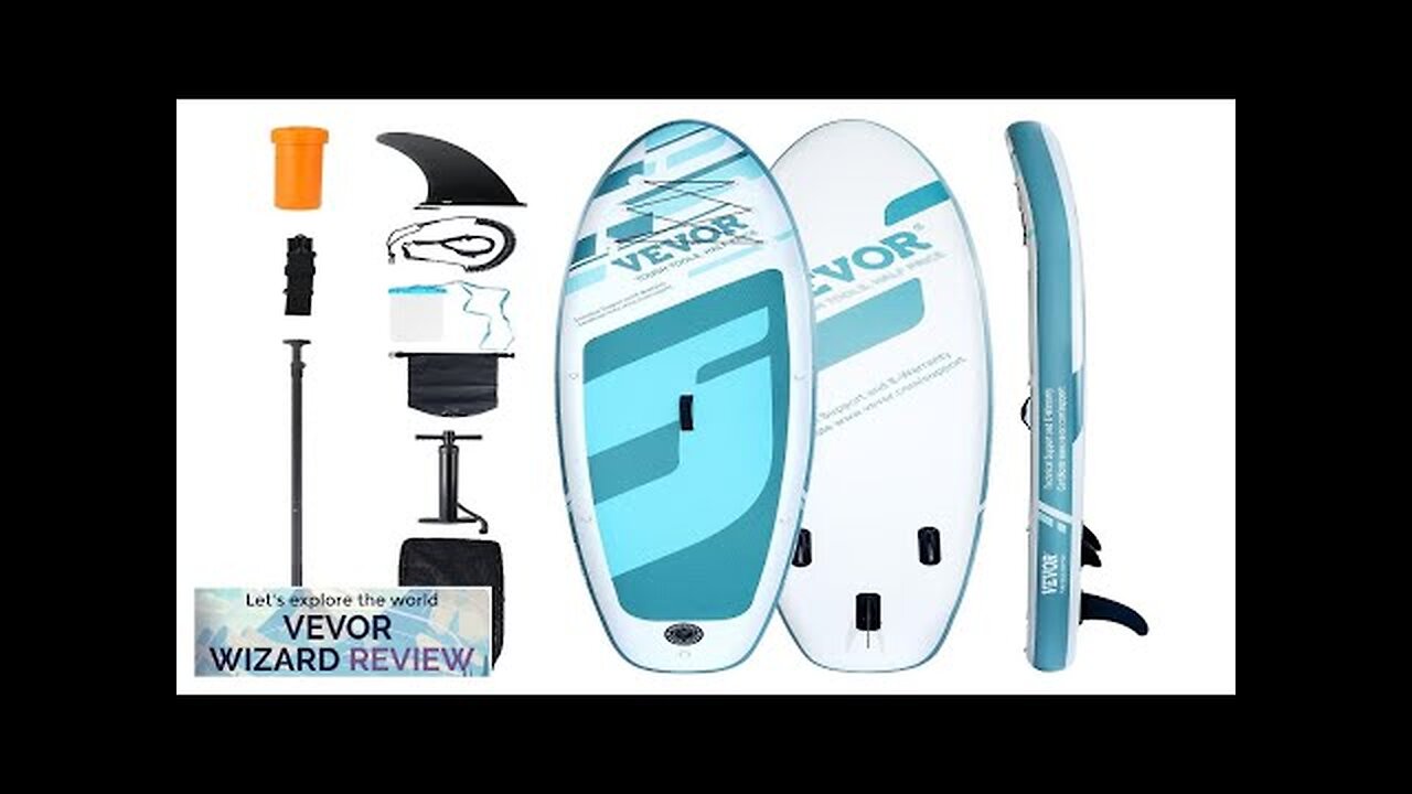 VEVOR Inflatable Stand Up Paddle Board 10.6' x 33" x 6" Wide Review