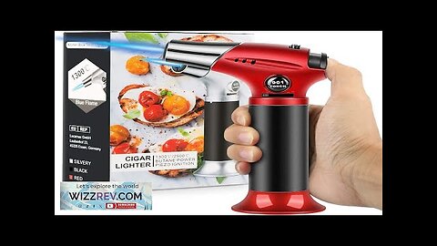 Blow Torch Professional Kitchen Cooking Torch with Lock Adjustable Flame Refillable Mini Review