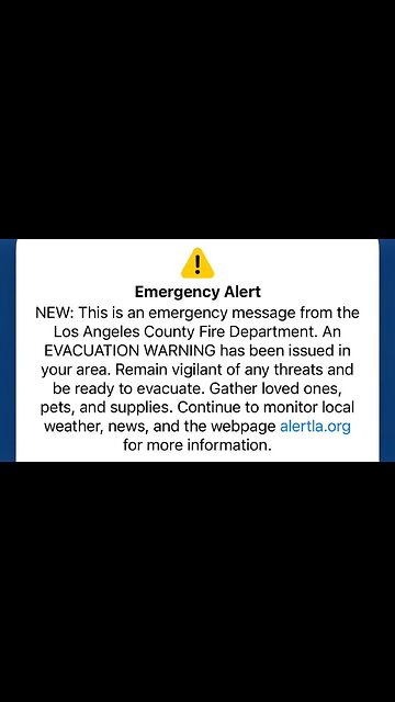 Incompetence Abounds: LA Accidentally Sent Out An Emergency Evacuation Order For The ENTIRE County