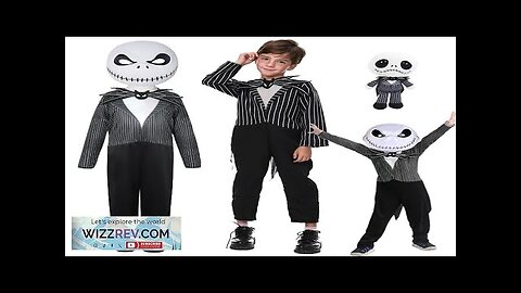 Halloween Jack Cosplay Nightmare Before Christmas Romper Jack Long-Sleeve Cotton Clothes Set Review